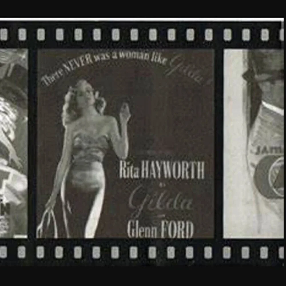 Old Hollywood Film Strip Movie Posters Wallpaper Border